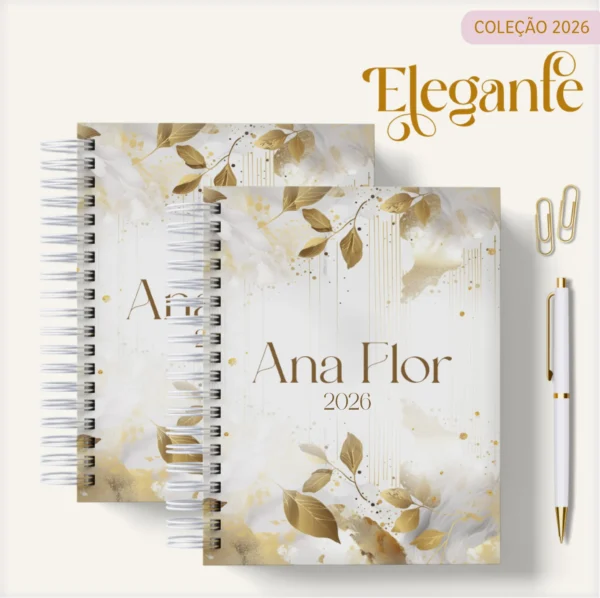Arquivo Digital AGENDA FLORAL ELEGANTE 5 - 2026