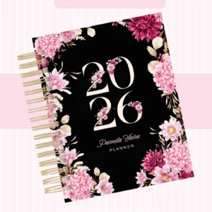 Arquivo Digital AGENDA FLORAL ALFABETO PRETA 1 - 2026 E PERMANENTE