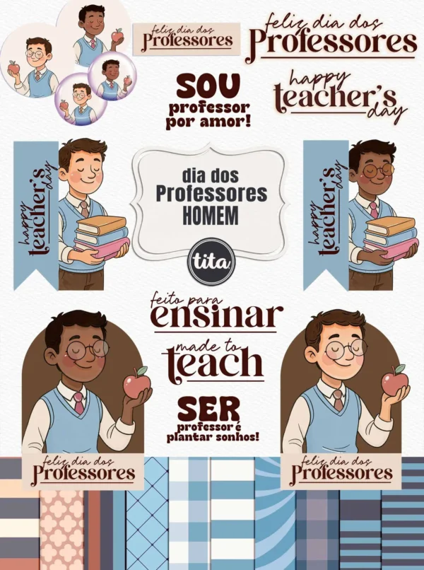 Arquivo Digital KIT ILUSTRAÇÕES DIA DOS PROFESSORES 1