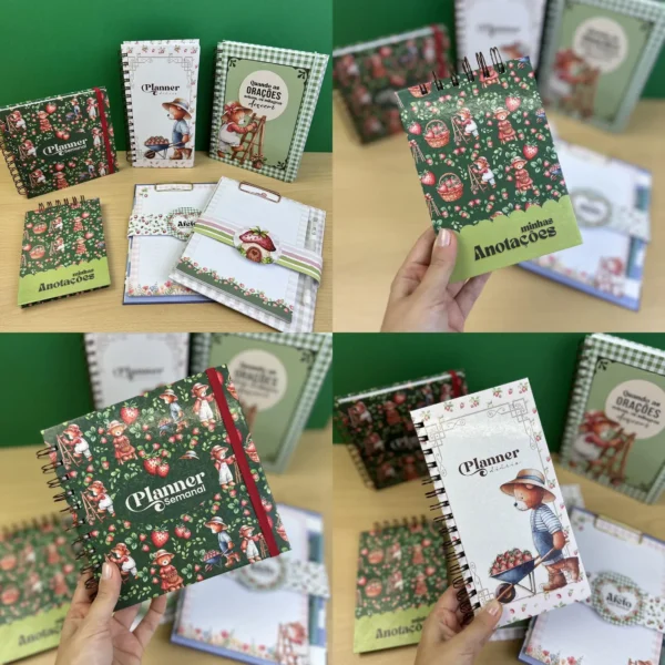 Arquivo Digital PLANNER E CADERNOS DOCE MORANGO 1 - PERMANENTE - Imagem 2