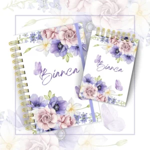 Arquivo Digital CADERNO FLORAL LILAS 1