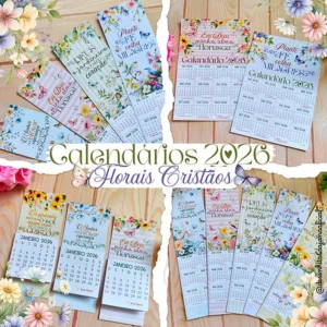 Arquivo Digital CALENDÁRIOS FLORAL CRISTÃO 1 - 2026