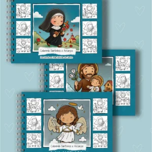 Arquivo Digital LIVRO DE COLORIR SANTINHOS E ARCANJOS 01