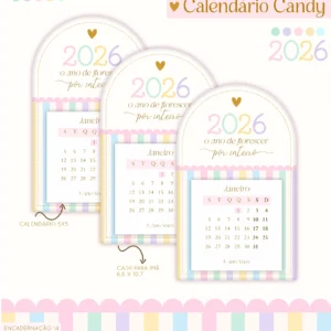 Arquivo Digital CALENDÁRIOS CANDY 01 - 2026