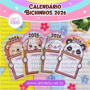 Arquivo Digital CALENDÁRIOS BICHINHOS 01 - 2026