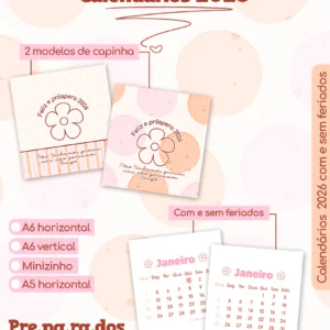 Arquivo Digital CALENDÁRIOS COLOR 03 - 2026