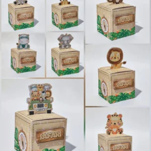 Arquivo Digital KIT FESTA CAIXAS CUBO SAFARI 01