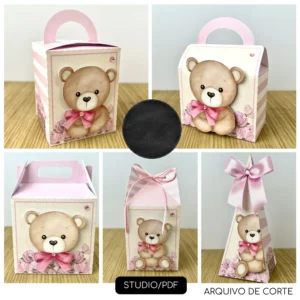 Arquivo Digital KIT FESTA CHÁ DE BEBE URSINHA ROSA E MARFIM - 01