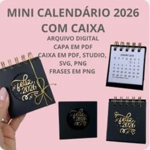 Arquivo Digital CALENDÁRIOS COM CAIXA 01 - 2026
