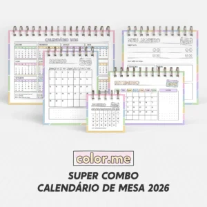 Arquivo Digital CALENDÁRIOS DE MESA COLOR 06 - 2026