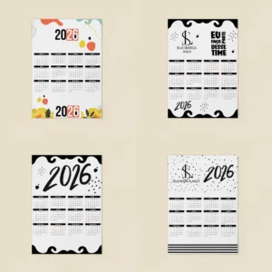 Arquivo Digital CALENDÁRIOS DE PAREDE COLOR 01 - 2026