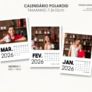 Arquivo Digital CALENDÁRIOS POLAROID 02 - 2026
