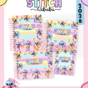 Arquivo Digital AGENDA ESCOLAR STITCH LABUBU 02 - 2026 E PERMANENTE