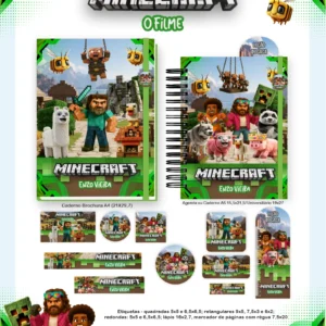 Arquivo Digital AGENDA ESCOLAR MINECRAFT 01 - 2026 E PERMANENTE