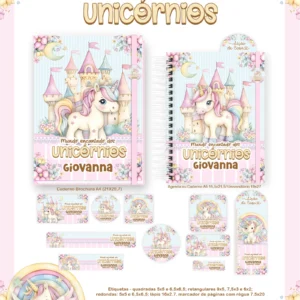 Arquivo Digital AGENDA ESCOLAR MUNDO ENCANTADO DOS UNICÓRNIOS 01 - 2026 E PERMANENTE