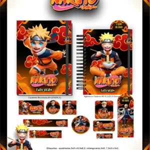 Arquivo Digital AGENDA ESCOLAR NARUTO 01 - 2026 E PERMANENTE