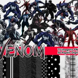 Arquivo Digital KIT ILUSTRAÇÕES VENOM 01