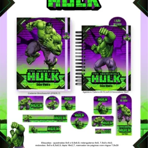 Arquivo Digital AGENDA ESCOLAR HULK 02 - 2026 E PERMANENTE