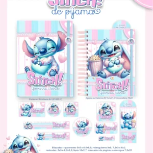 Arquivo Digital AGENDA ESCOLAR STITCH DE PIJAMA 01 - 2026 E PERMANENTE