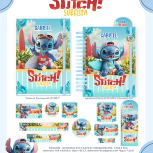 Arquivo Digital AGENDA ESCOLAR STITCH SURFISTA 01 - 2026 E PERMANENTE