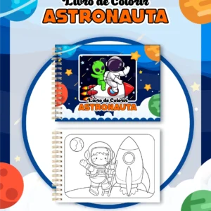 Arquivo Digital LIVRO DE COLORIR ASTRONAUTA MENINO 02