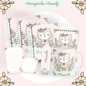 Arquivo Digital AGENDA PROFESSORA - CORUJINHA CANDY (COMBO) 01 - 2026 E PERMANENTE