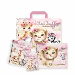 Arquivo Digital CADERNETA DE VACINA SAFARI ROSA 01