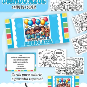 Arquivo Digital CARDS DE COLORIR -  AUTISMO 01