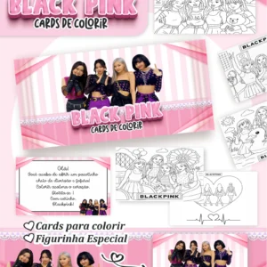 Arquivo Digital CARDS DE COLORIR -  BLACKPINK 01