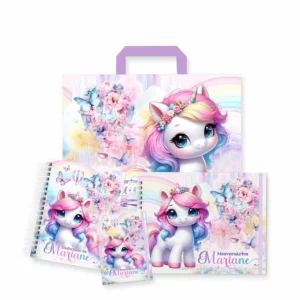 Arquivo Digital CADERNETA DE VACINA UNICORNIO AQUARELA 01