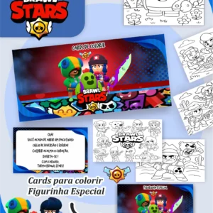 Arquivo Digital CARDS DE COLORIR -  BRAWL STAR 01