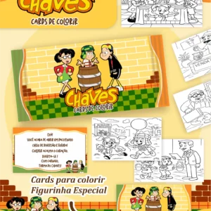 Arquivo Digital CARDS DE COLORIR -  CHAVES 01