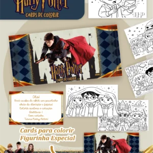 Arquivo Digital CARDS DE COLORIR -  HARRY POTTER 2 01