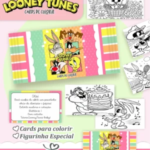 Arquivo Digital CARDS DE COLORIR -  LOONEY TUNES 01