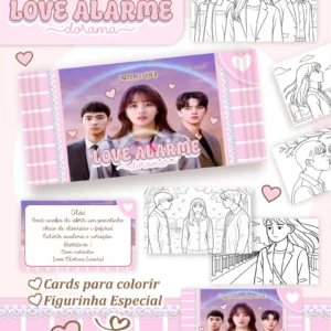 Arquivo Digital CARDS DE COLORIR -  LOVE ALARME DORAMAS 01
