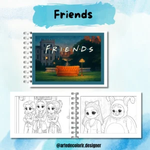 Arquivo Digital LIVRO DE COLORIR FRIENDS 01