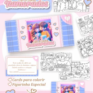 Arquivo Digital CARDS DE COLORIR -  NAMORADOS 01