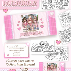 Arquivo Digital CARDS DE COLORIR -  PATRICINHAS 01