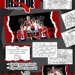 Arquivo Digital CARDS DE COLORIR -  RBD 01