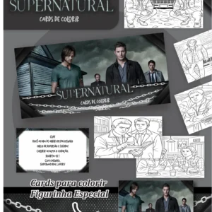 Arquivo Digital CARDS DE COLORIR -  SUPERNATURAL 01