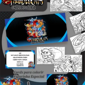 Arquivo Digital CARDS DE COLORIR -  THUNDERCATS 01