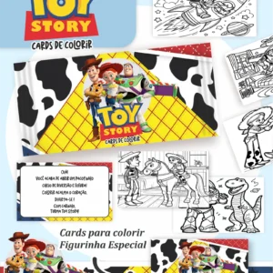 Arquivo Digital CARDS DE COLORIR -  TOY STORY 01
