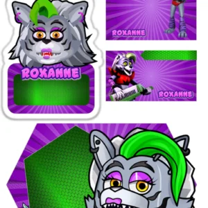 Arquivo Digital ETIQUETA ESCOLAR  FIVE NIGHTS AT FREDDYS - ANIMATRONICS 01