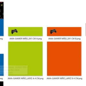 Arquivo Digital ETIQUETA ESCOLAR  GAMES - GAMER 01