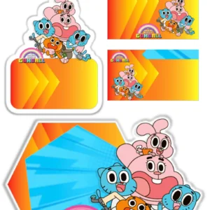 Arquivo Digital ETIQUETA ESCOLAR  GUMBALL 01