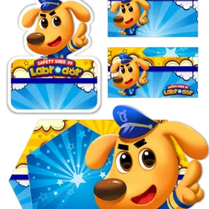 Arquivo Digital ETIQUETA ESCOLAR  LABRADOR 01