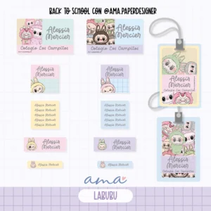 Arquivo Digital ETIQUETA ESCOLAR  LABUBU 01