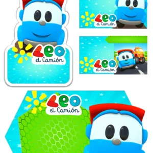 Arquivo Digital ETIQUETA ESCOLAR  LEO O CAMINHAO 01