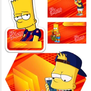Arquivo Digital ETIQUETA ESCOLAR  OS SIMPSONS 01