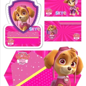 Arquivo Digital ETIQUETA ESCOLAR  PATRULHA CANINA 03